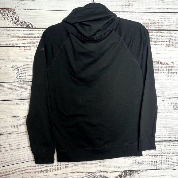 Nike Obsessed Infinity Coverup Black Sweatshirt Cowl Neck Xs - Picture 4 of 4